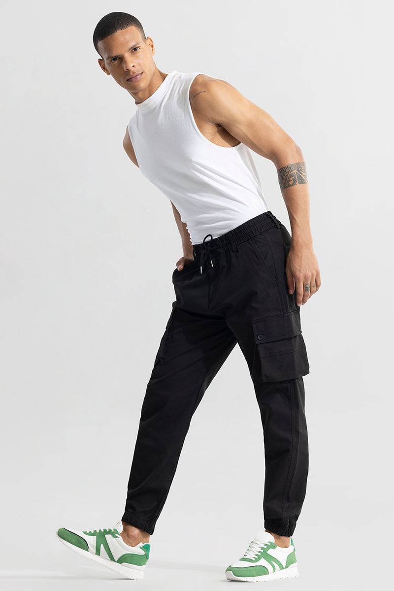 Stiller Black Cargo Pant | Relove