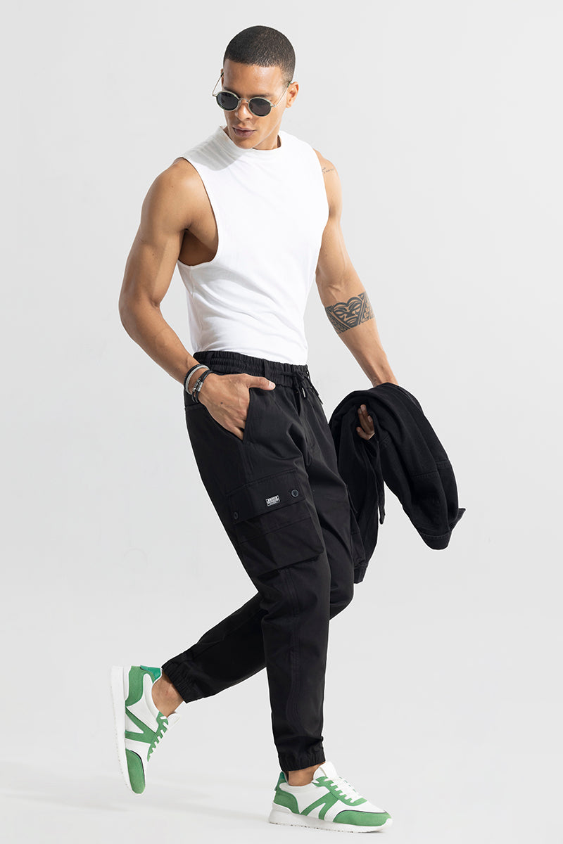 Stiller Black Cargo Pant | Relove