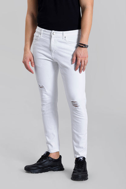 Distressed White Skinny Jeans | Relove