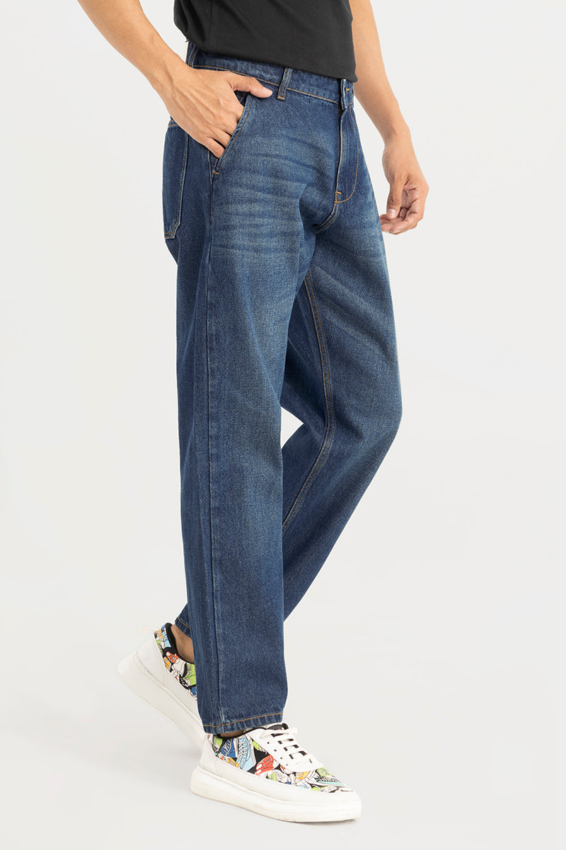 Zappy Blue Basic Baggy Jeans | Relove