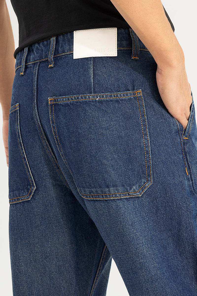 Zappy Blue Basic Baggy Jeans | Relove