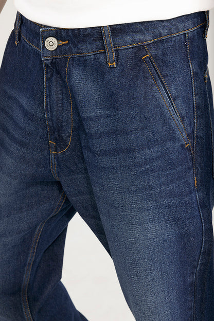 Zappy Mid Blue Basic Baggy Jeans | Relove