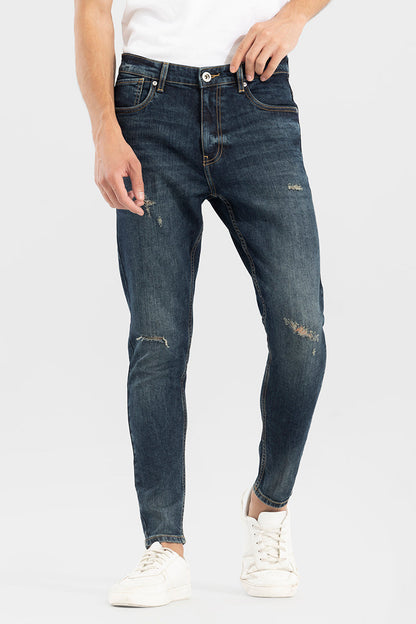 Kenni Grunge Blue Skinny Jeans | Relove