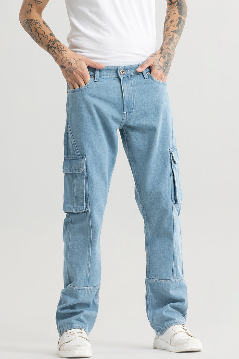 Sphinx Ice Blue Straight Fit Jeans | Relove