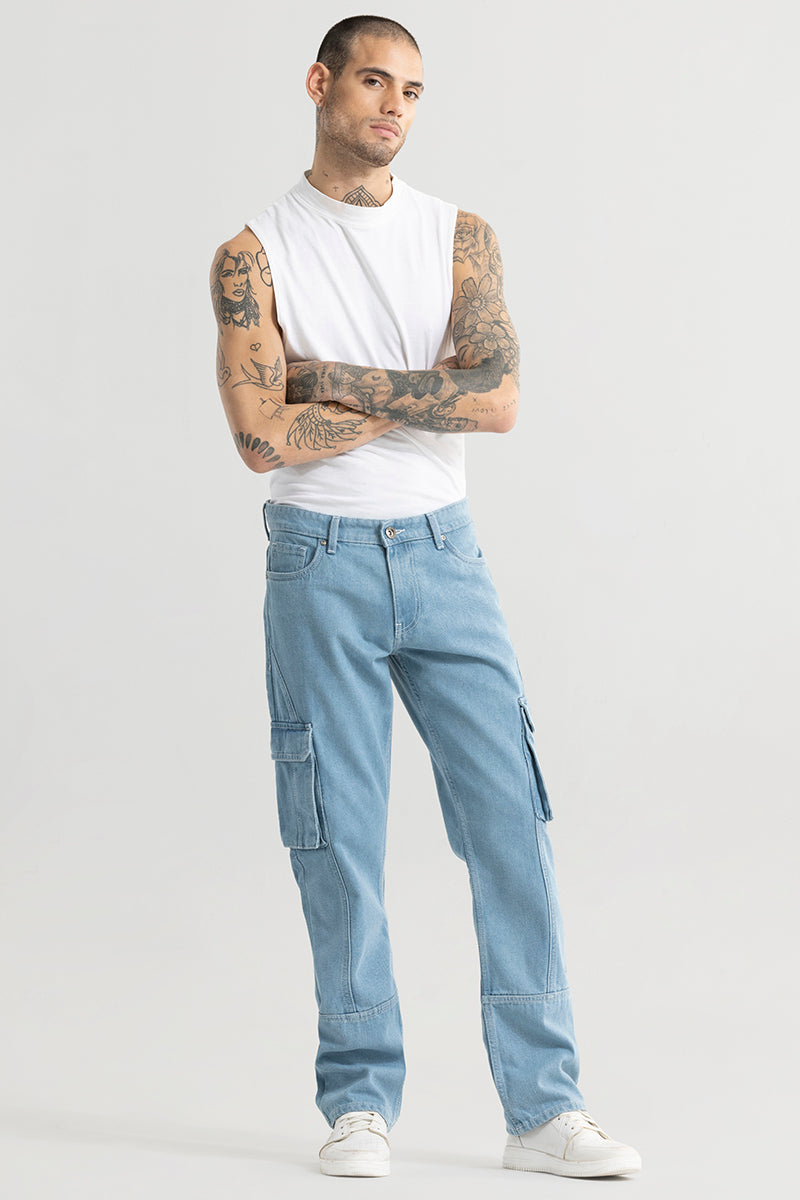 Sphinx Ice Blue Straight Fit Jeans | Relove