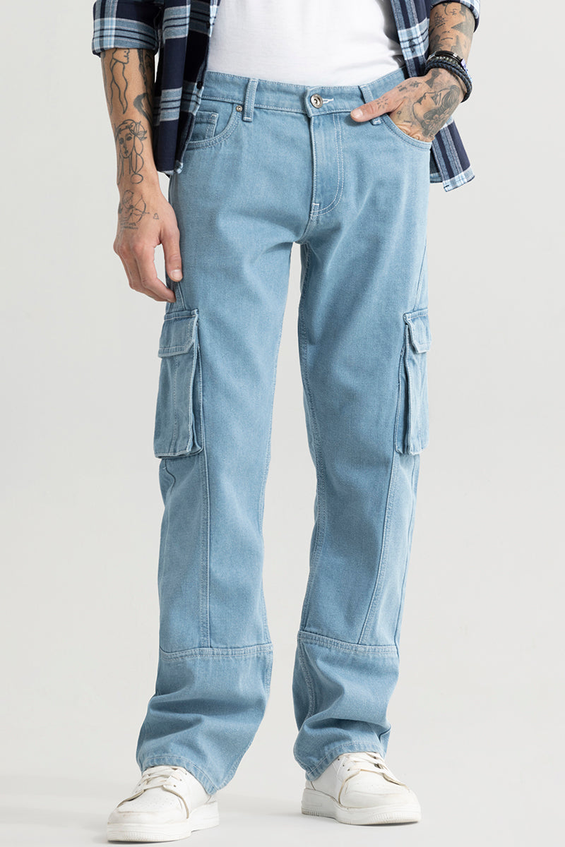 Sphinx Ice Blue Straight Fit Jeans | Relove