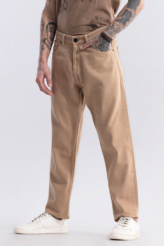 Riotous Beige Baggy Fit jeans | Relove