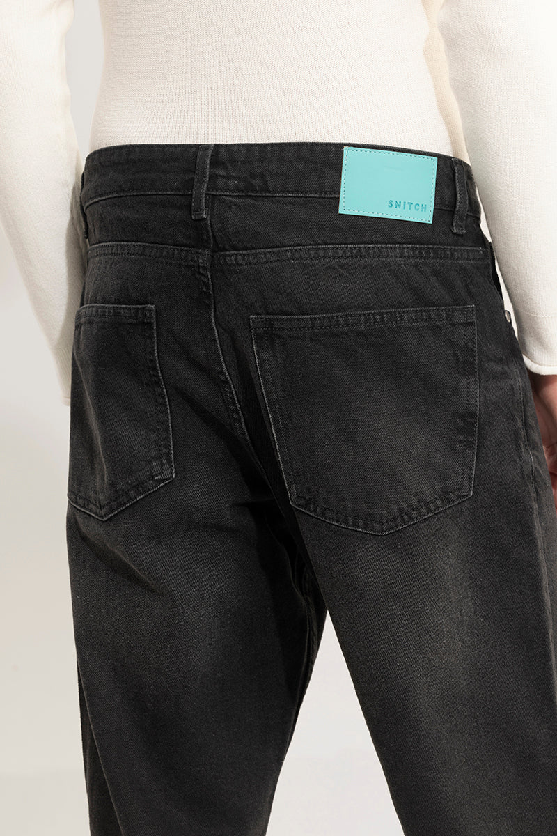 Dusk Mid Black Baggy Fit Jeans | Relove