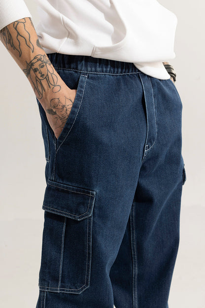 Pull On Denim Blue Baggy Fit Jeans | Relove