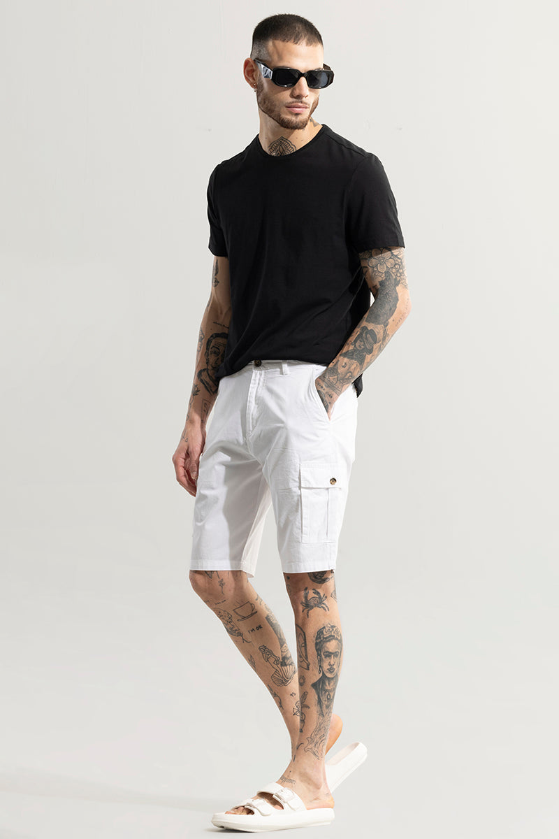 Basic Breeze White Shorts | Relove