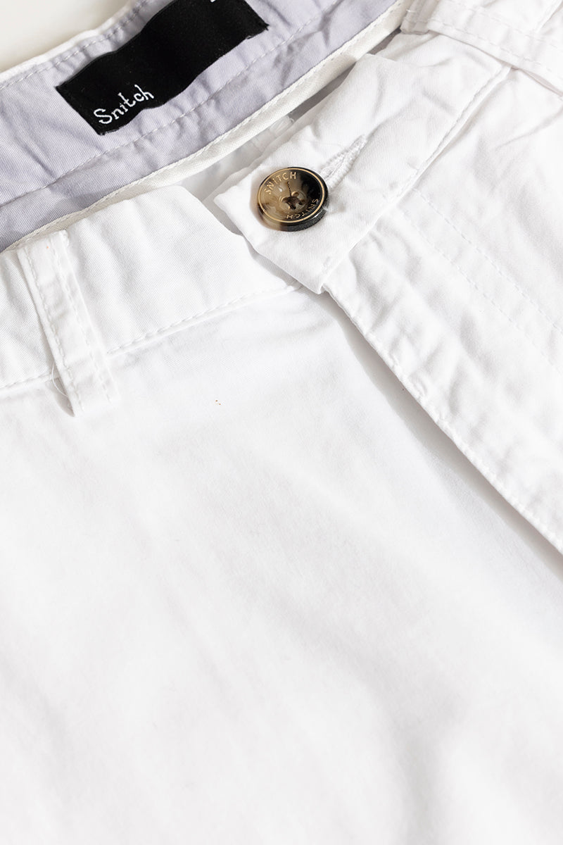 Basic Breeze White Shorts | Relove