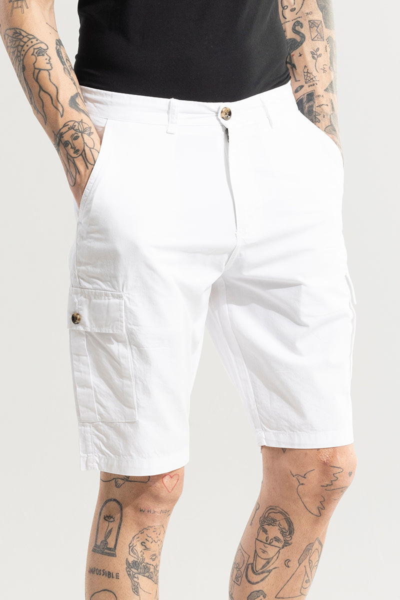 Basic Breeze White Shorts | Relove