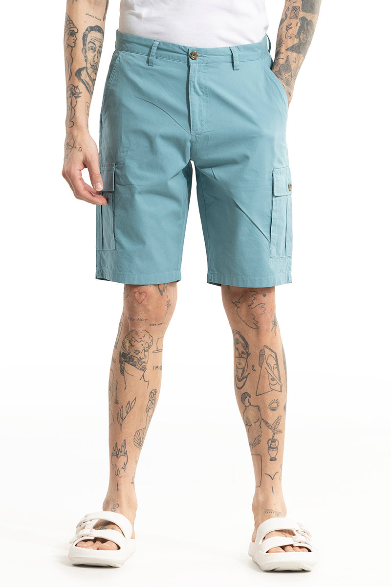 Basic Breeze Blue Shorts | Relove