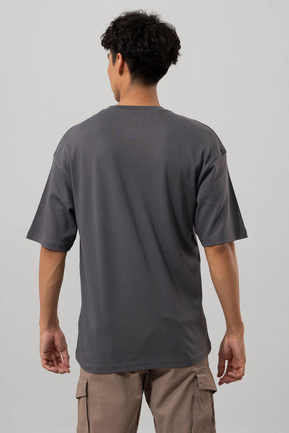 Punk Teddy Grey Oversized T-Shirt | Relove