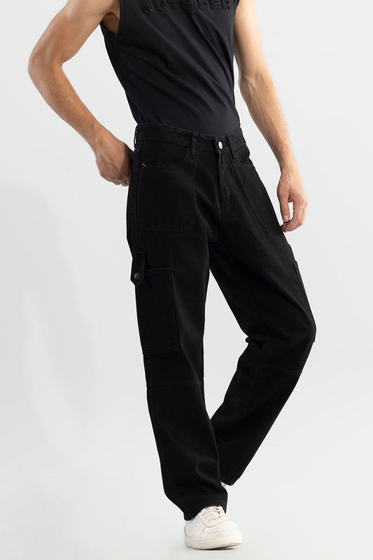 Droopy Black Baggy Fit Jeans | Relove