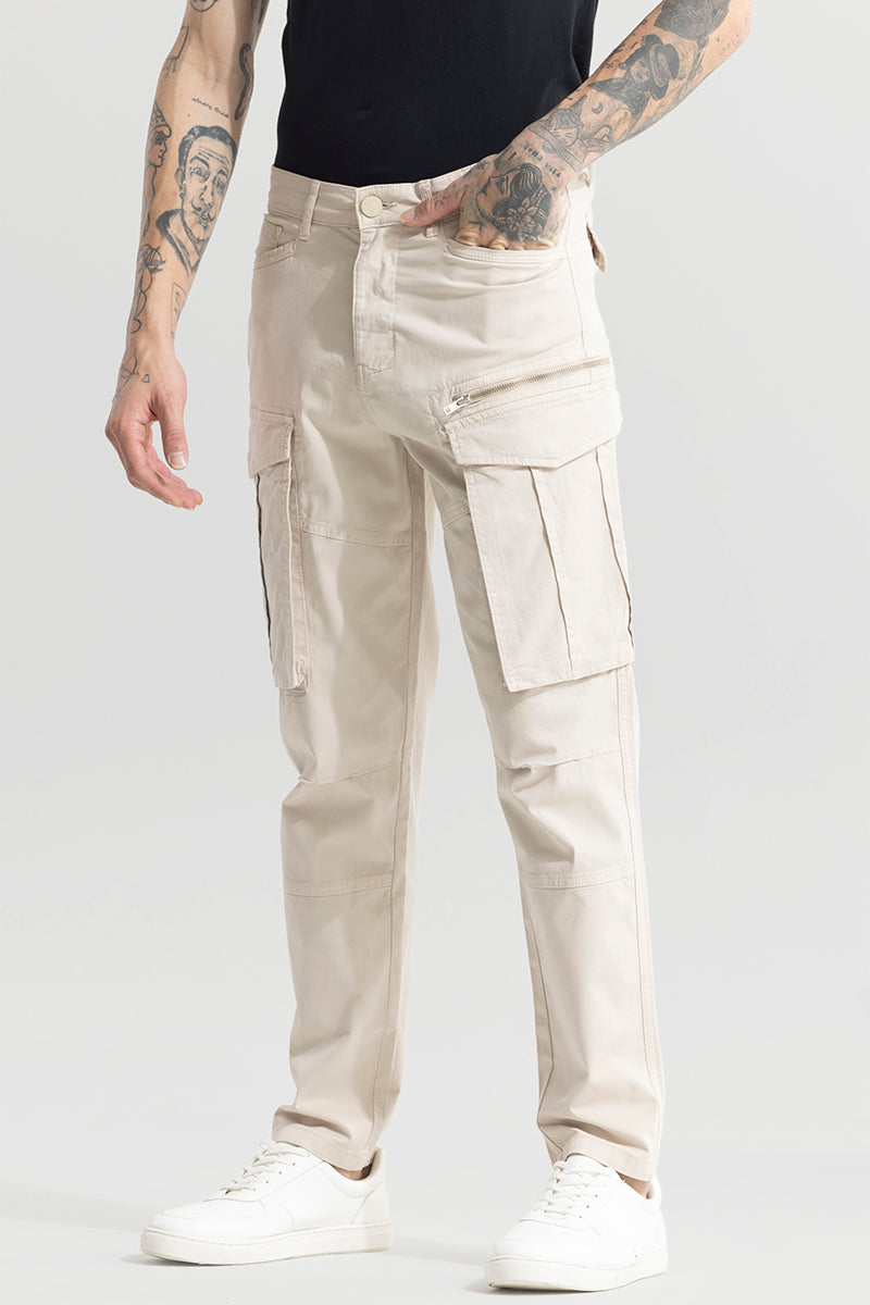 Outlander Cream Cargo Pant | Relove