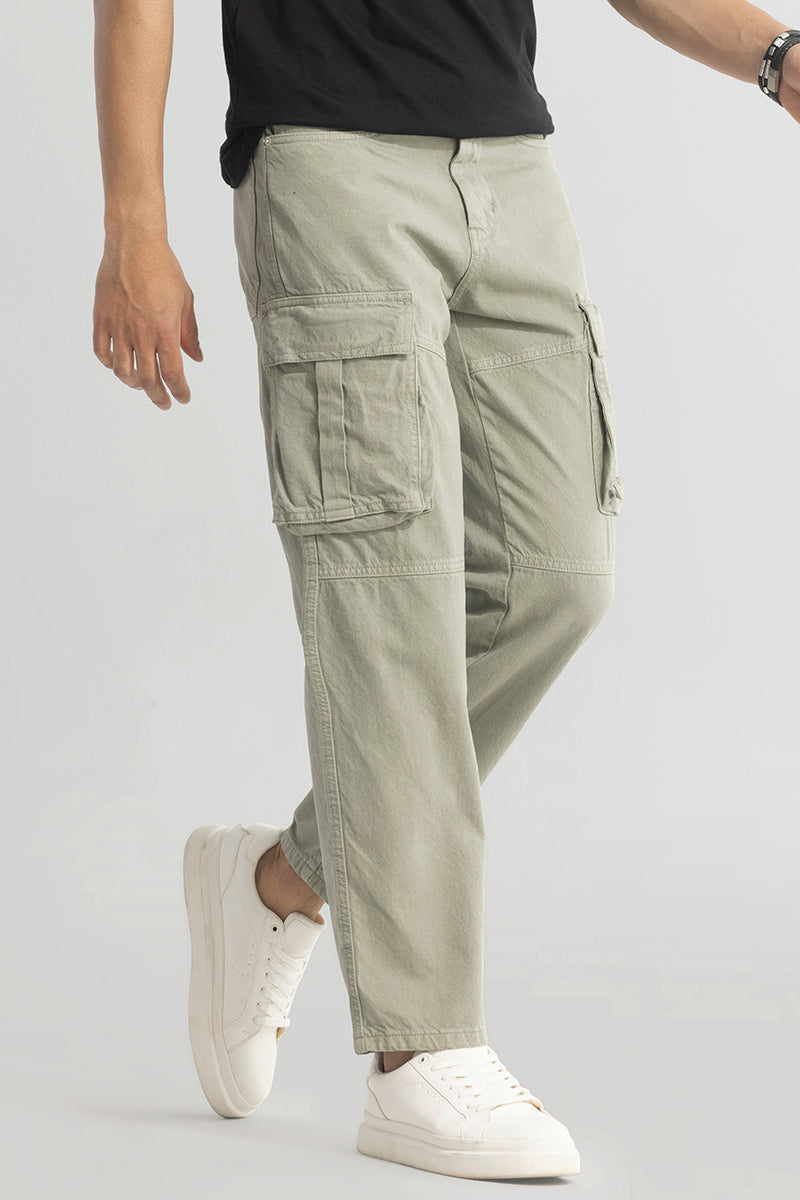 Adventure-Ready Moss Green Cargo Jeans | Relove