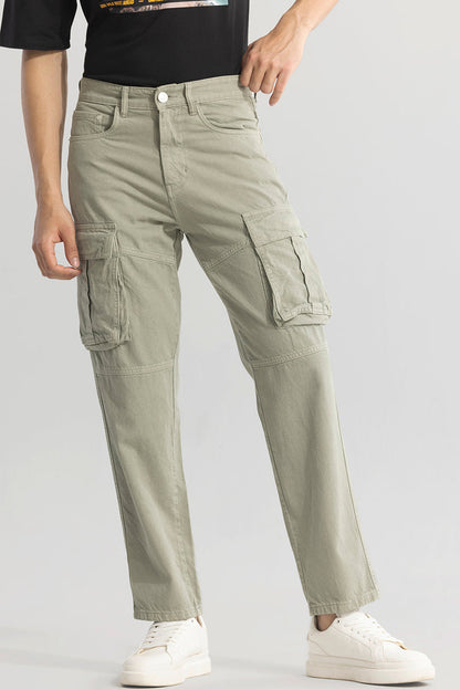 Adventure-Ready Moss Green Cargo Jeans | Relove