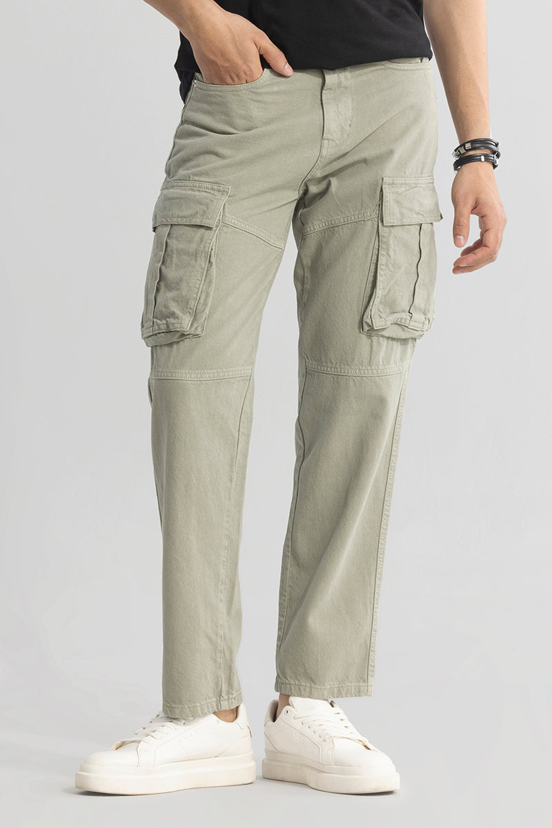 Adventure-Ready Moss Green Cargo Jeans | Relove