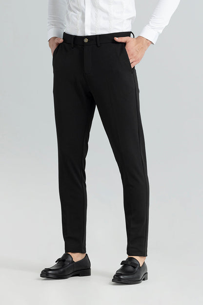 Weave Knit Black Trouser | Relove