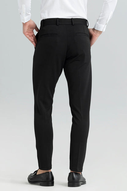 Weave Knit Black Trouser | Relove