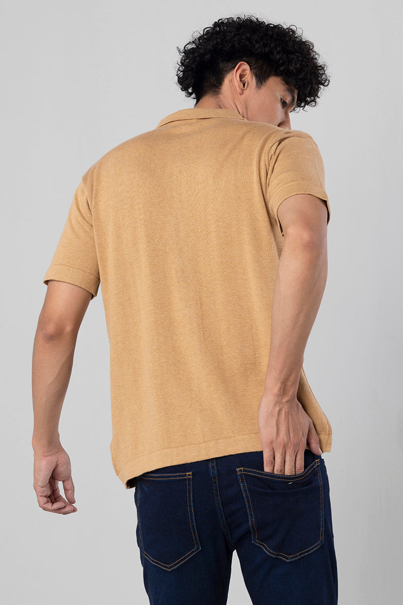 Elliot Knit Beige Shirt | Relove