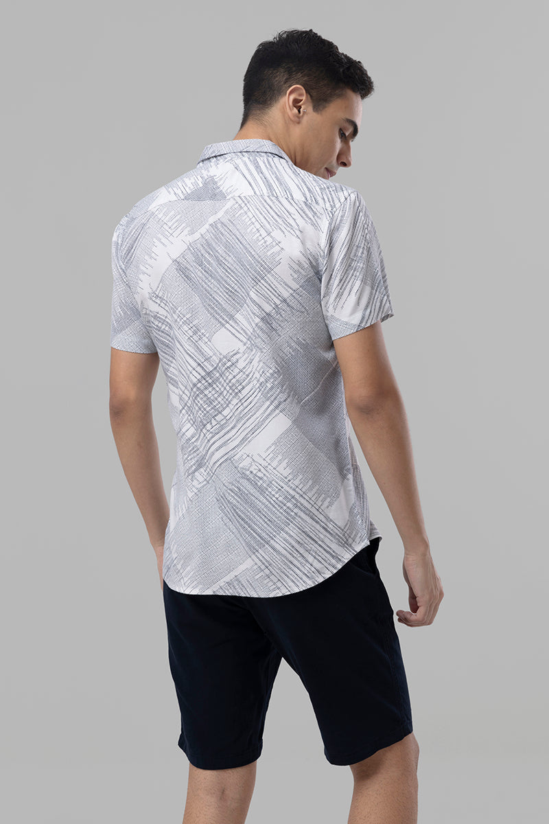 Complex Lines White Shirt | Relove