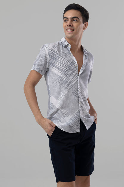 Complex Lines White Shirt | Relove