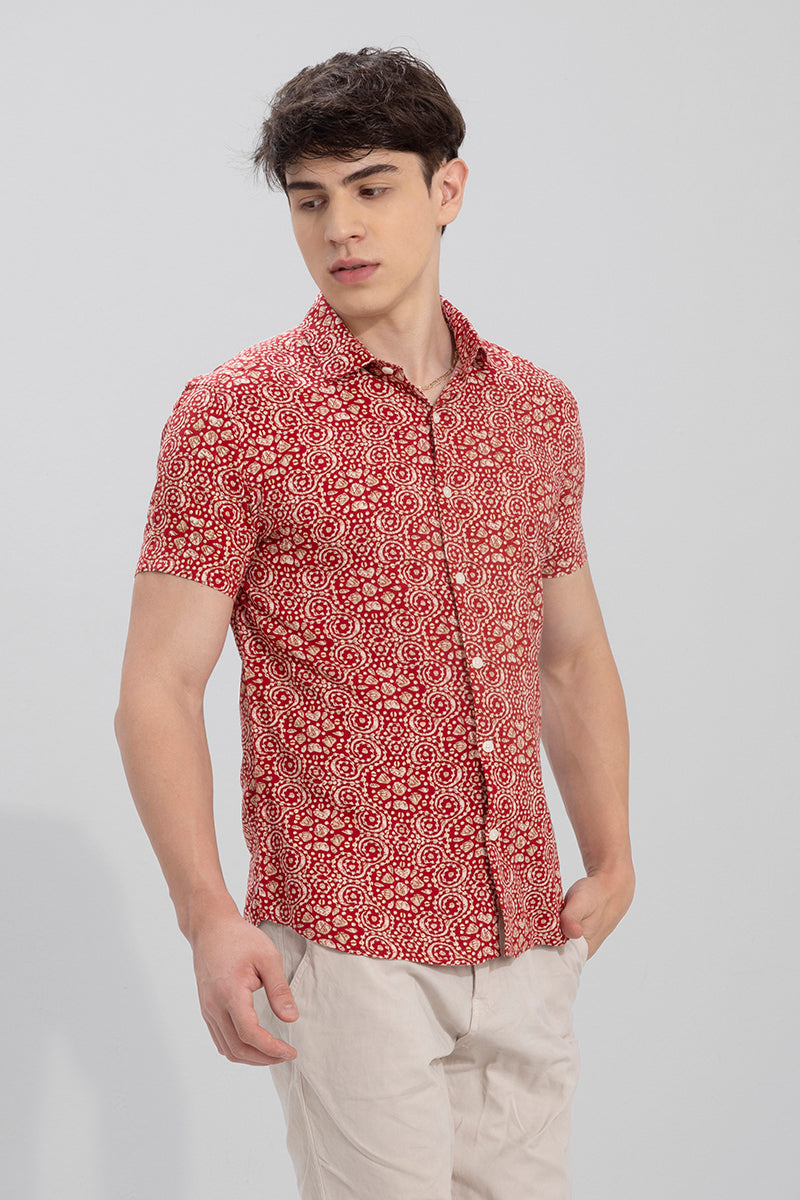 Bandhej Red Shirt | Relove