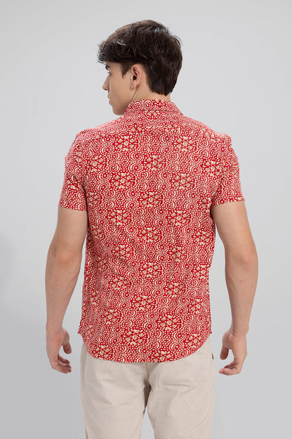 Bandhej Red Shirt | Relove