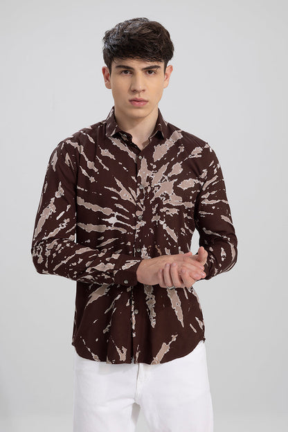 Splish Splash Brown Shirt | Relove