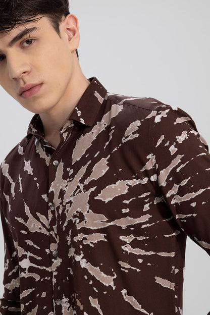 Splish Splash Brown Shirt | Relove