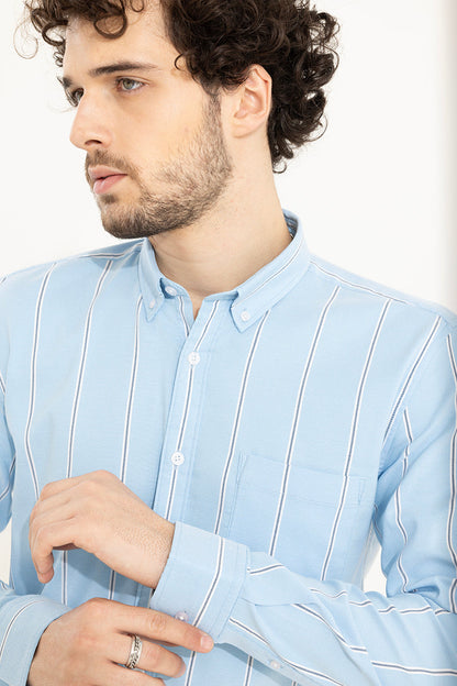 Stick Stripe Blue Shirt | Relove