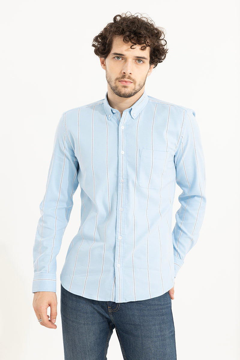 Stick Stripe Blue Shirt | Relove