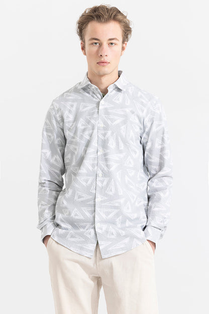 Trigon Grey Seersucker Shirt | Relove