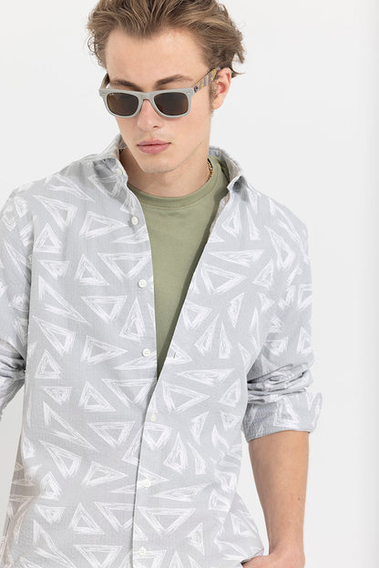 Trigon Grey Seersucker Shirt | Relove