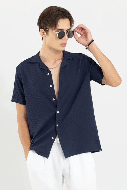 Breezy Bluffs Navy Shirt | Relove