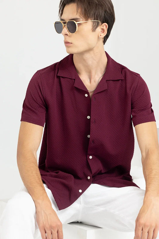 Breezy Bluffs Burgundy Shirt | Relove