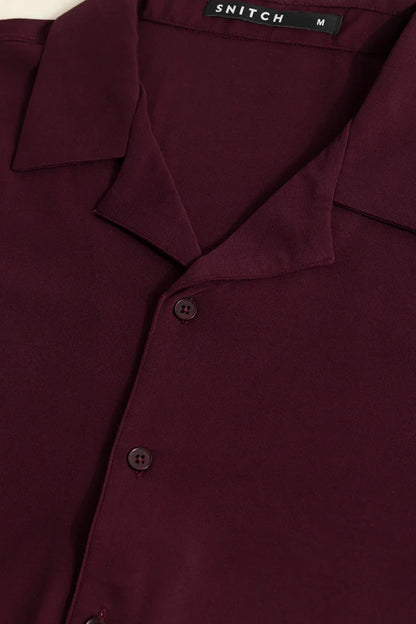 Jenzen Maroon Shirt | Relove