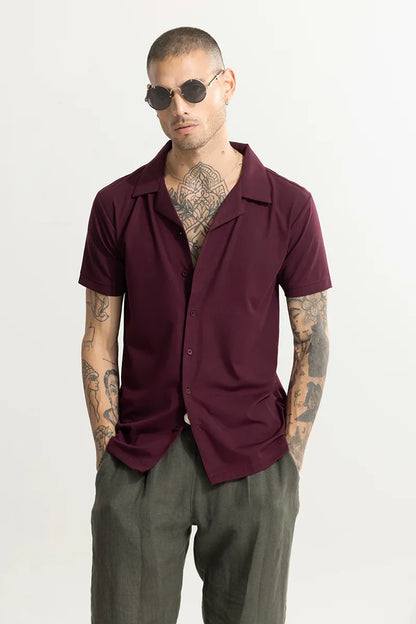 Jenzen Maroon Shirt | Relove