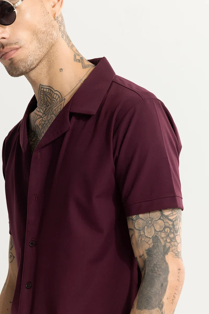 Jenzen Maroon Shirt | Relove