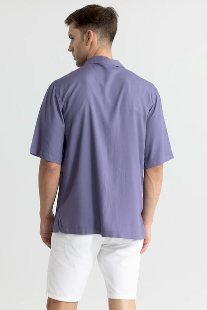 Mateo Purple Oversized Shirt | Relove