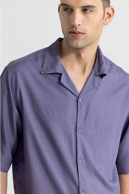 Mateo Purple Oversized Shirt | Relove