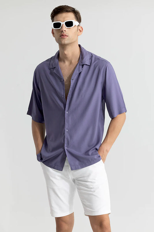 Mateo Purple Oversized Shirt | Relove