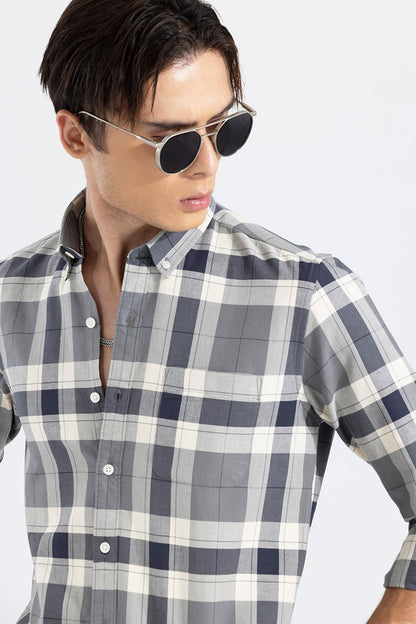 Harbor Check Grey Shirt | Relove