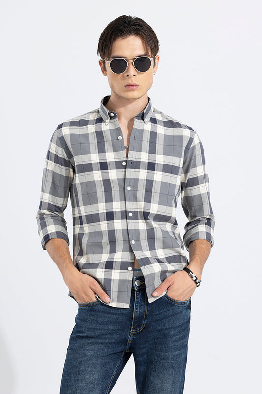 Harbor Check Grey Shirt | Relove