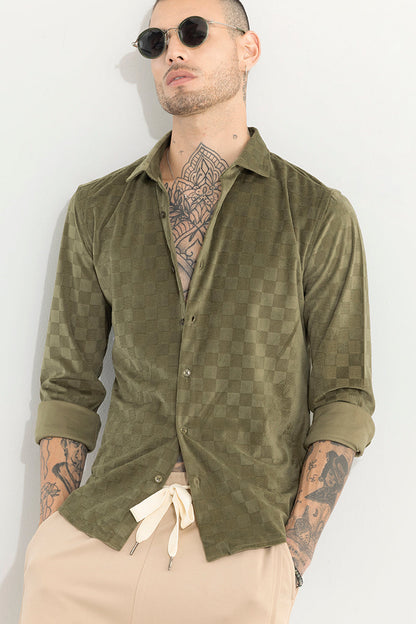 Gridix Olive Shirt | Relove