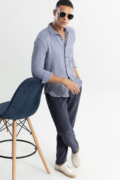 Mash Wrinkle Stone Blue Shirt | Relove