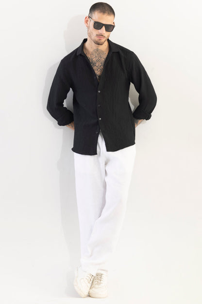 Mash Wrinkle Black Shirt | Relove