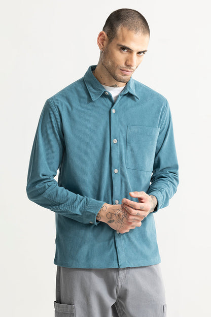 Cordy Teal Blue Shirt | Relove